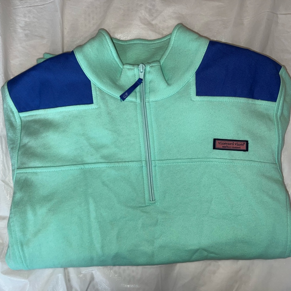 Vineyard Vines Mint and Blue Women's Sweatshirt